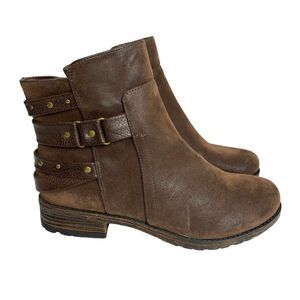 Sonoma Size 7.5 M Women's Tamara Zip Up Ankle Brown Boots 125645